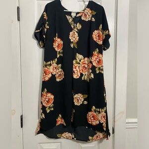 Women’s navy floral dress size XL